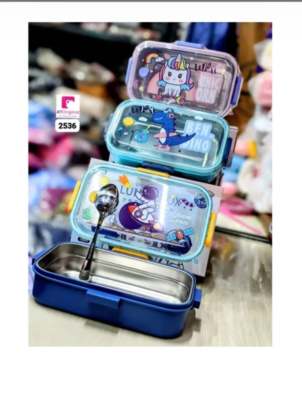 Lunch Box Stainless Steel With Spoon