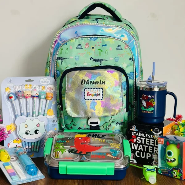 Dino theme school backpack hamper - Image 2