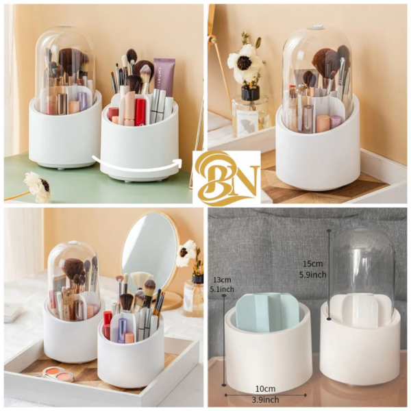 Rotating Makeup Brush Storage Box