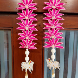 Flora and cow wall hanging