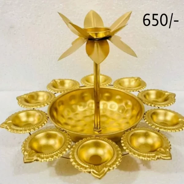 Gold Plated Diya